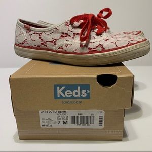 Keds Taylor Swift Red Flora Shoes